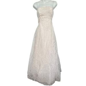 Blondie Nites by Jaslene Vintage Y2K Fair Empire Waist Babydoll Corset Dress 9